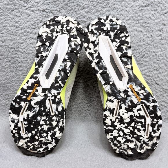 Adidas Terrex Agravic Ultra Womens Size 10 Trail Running Shoes White Yellow - Picture 7 of 9